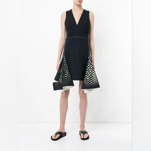 Dion Lee Navy Perforated Dress 2